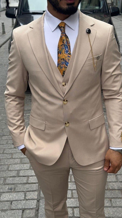 3-delig Pak Beige